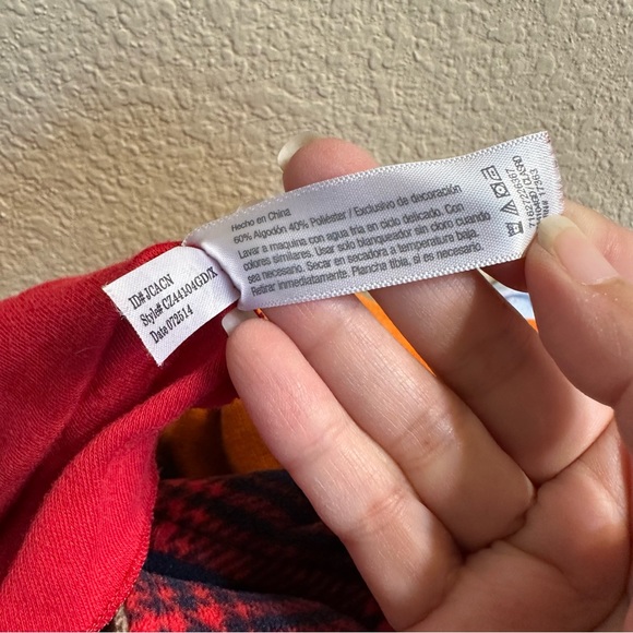 Celestial dreams VTG modest red long sleeve midi night gown, women, XL - Picture 10 of 12